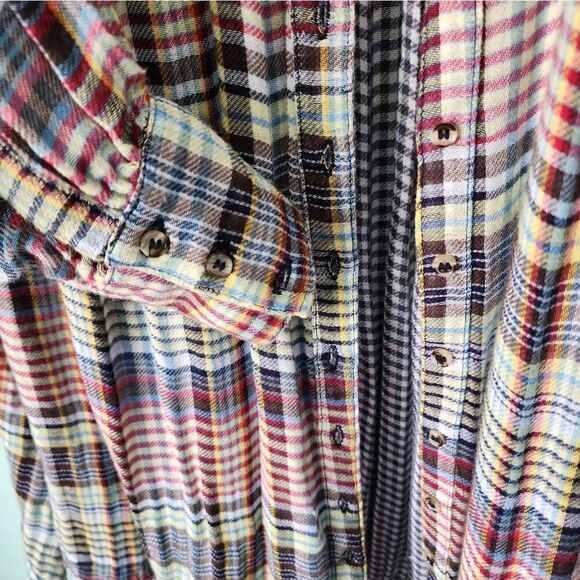 Free people freestyle raw hem balloon sleeves oversized blouse - Picture 7 of 13